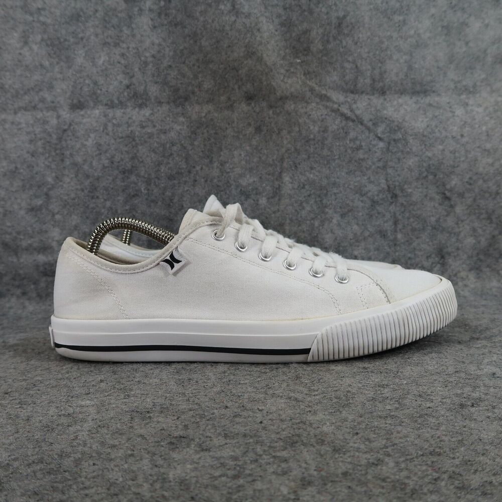 Hurley Shoes Womens 9 Sneakers Casual Canvas Lace Up Ceta Skater Lifestyle White - Picture 2 of 12